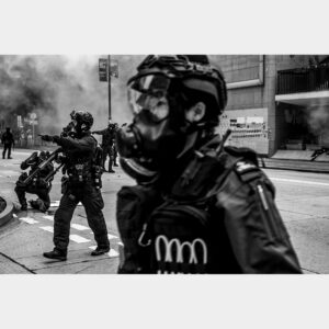 Riot police in Hong Kong