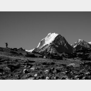 Snow mountain in Nepal Himalayas